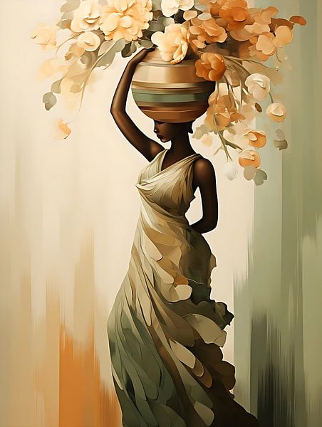 Elegant African woman by PixelPrestige