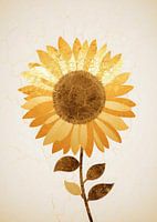 Abstrakte Natur Gold Dekor