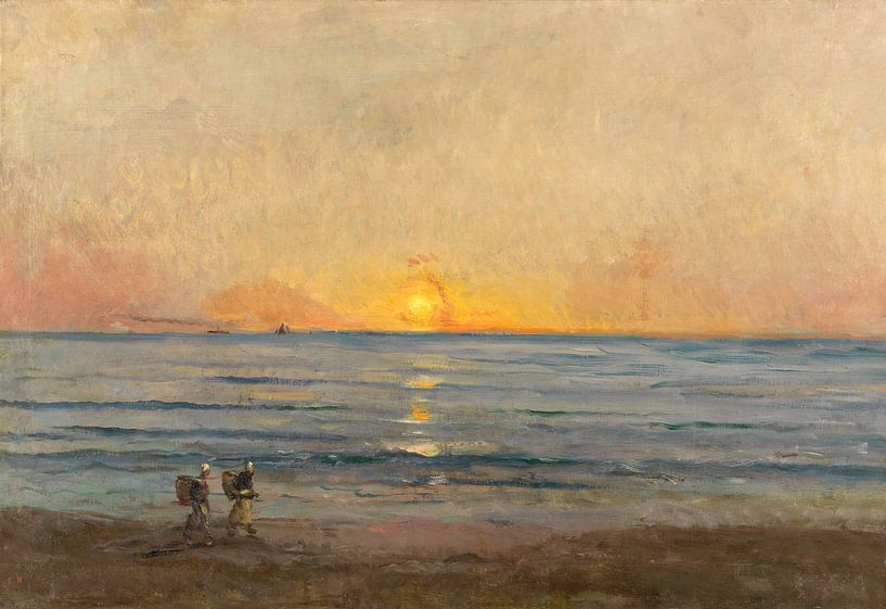 Sonnenuntergang bei Villerville, Charles François Daubigny von Meisterhafte Meister