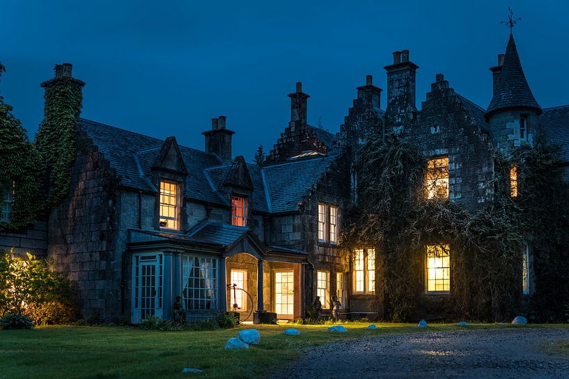 Ardanaiseig Castle Hotel am Abend, Kilchrenan von Christian Müringer