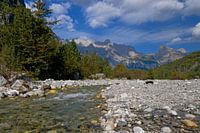 Theth, Albania. a traditional mountain village in beautiful surroundings