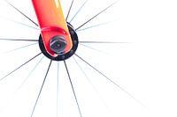 Details of the cyclist bike "spokes"