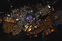 Carte de l'abstrait Woerden