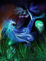 Dream trip to the bottom of the sea digital painting ocean