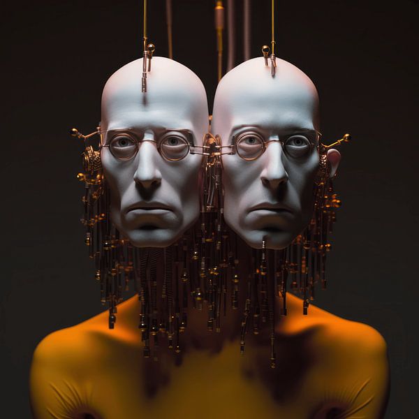 Porträt einer Fantasiefigur von Ton Kuijpers