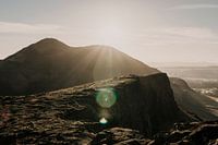 Arthurs Seat Edinburgh pendant le lever du soleil