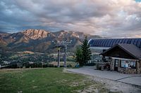 Ski resort in the mountains