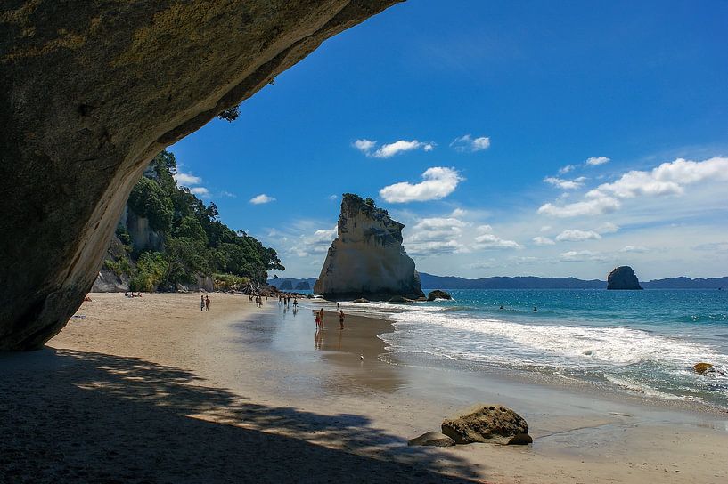 Cathedral Cove, Coromandel Schiereiland, Nieuw Zeeland. Een van de meest pittoreske stranden ter wereld. par Jeroen van Deel