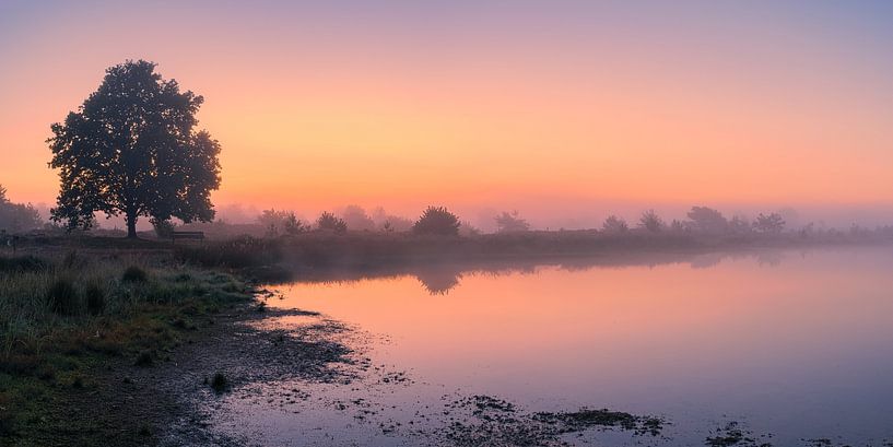 Panoramic sunrise Aekingerzand by Henk Meijer Photography