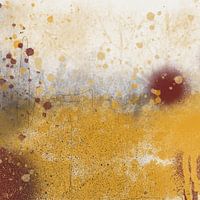 Abstract golden glow landscape