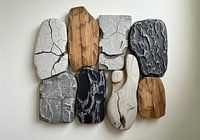 Assortierte Holzklötze Arrangement