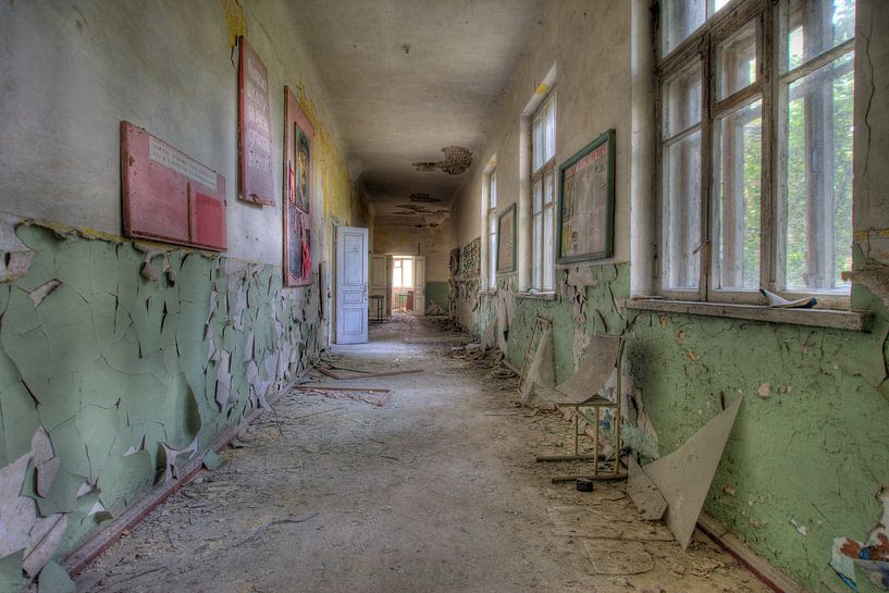 Verlassene Schule in Tschernobyl von Esther de Wit