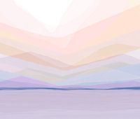 Pastellfarbene Landschaft in Flieder