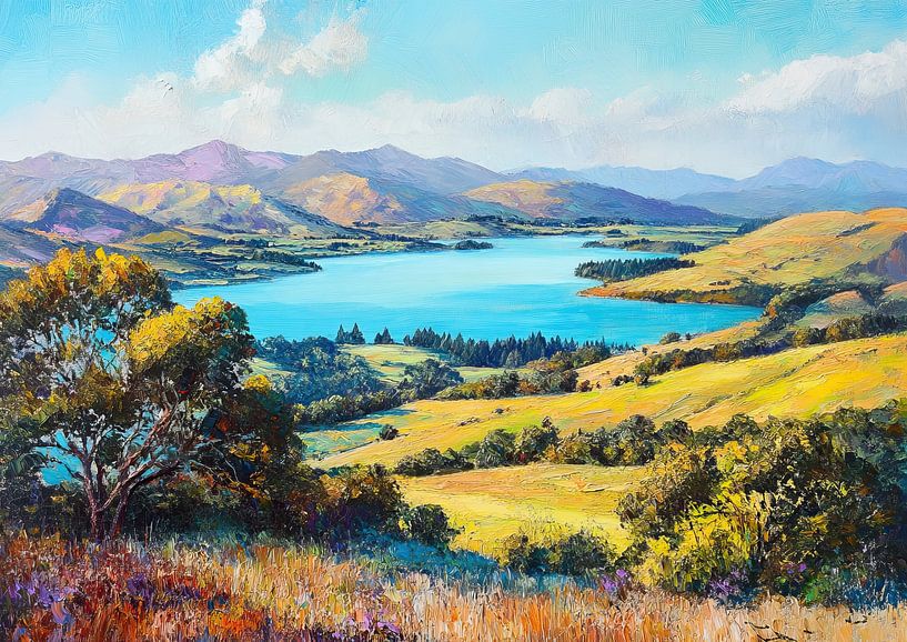 New Zealand Arts | Whispering Valleys by Abstract Painting