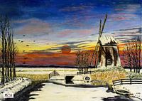 L'hiver dans les polders.