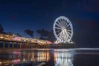 Nightly view on the pier at Scheveningen