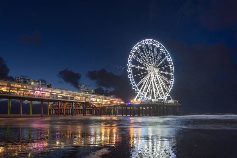 Scheveningen pier bij nacht von Patrick de Vleeschauwer