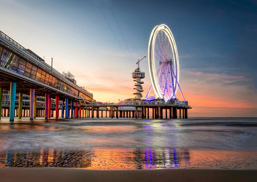 La plage de Scheveningen juste après le coucher du soleil par By Marjolein Design