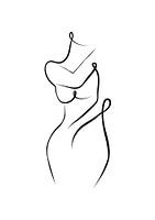 Weibliche Linienkunst