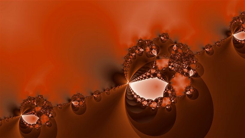 rode fractal abstracte achtergrond van Markus Gann