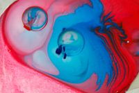 Abstrait rouge et bleu