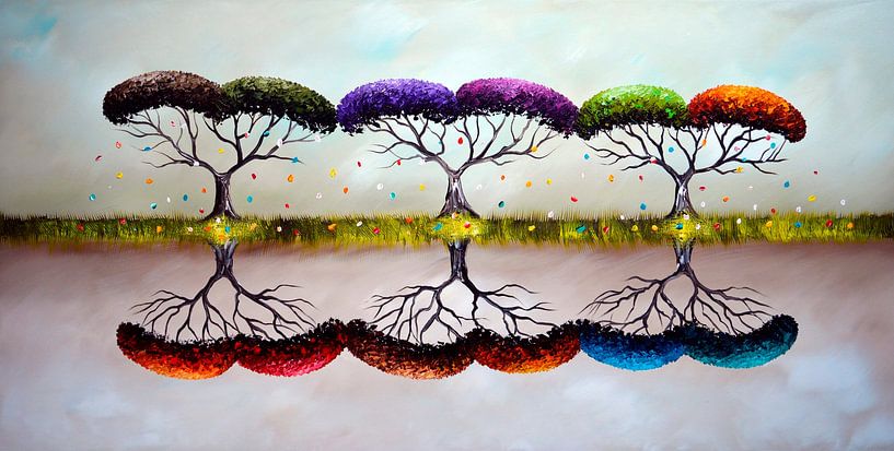 Wechsel der Jahreszeiten von Gena Theheartofart