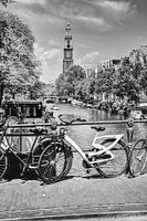 Westerkerk Prinsengracht Amsterdam Noir et blanc