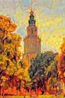 Herbstmalerei Martinitoren Groningen