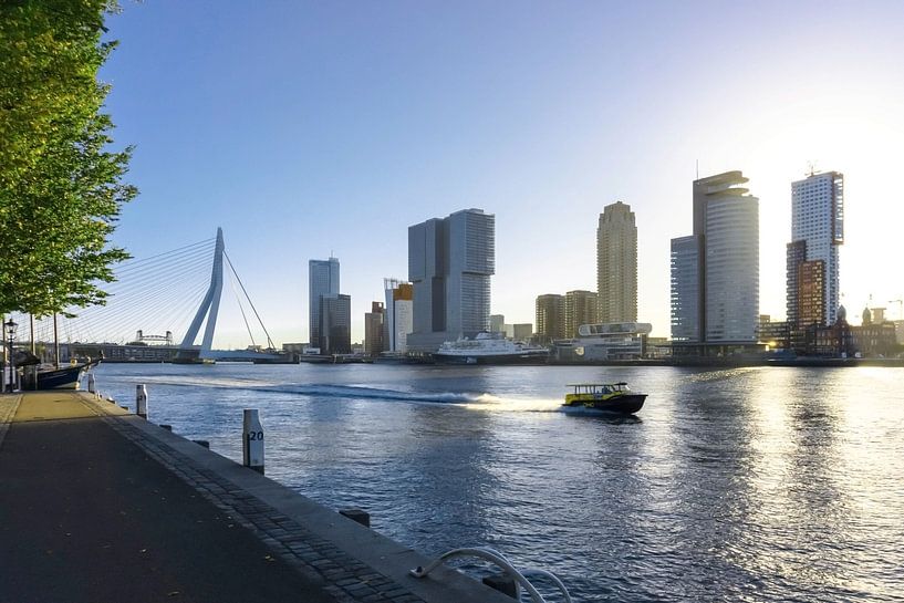 Rotterdam | Watertaxi and Skyline Wilhelminapier by RB-Photography