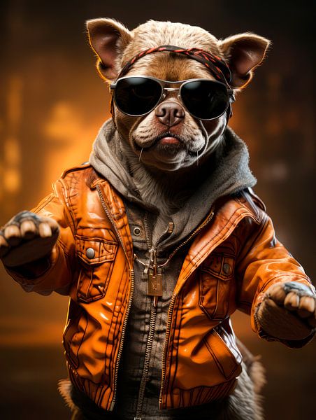 Cool Dog by Melanie Viola