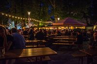 An evening in a beer garden