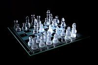 Transparentes Schachspiel