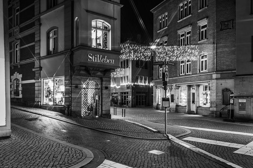 Benediktsplatz mit Blick auf die Krämerbrücke von Mixed media vector arts