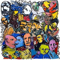 Tableau d'échantillons d'Herman Brood