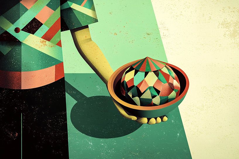 Échelle géométrique et main par Art & Soul Creations