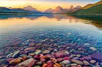 Glacier National Park Foto - Lake McDonald Sunset Print - Montana Photography