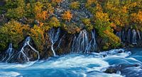 Hraunfossar Wasserfall Island