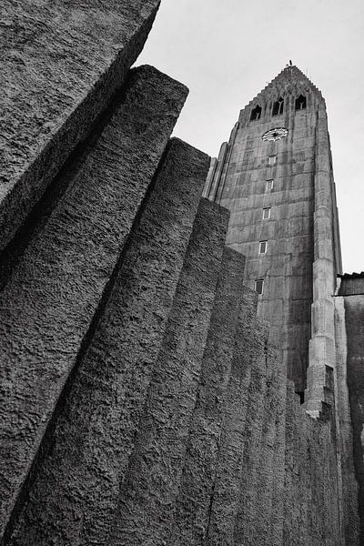 Hallgrimskirkja - kerk in Reykjavik IJsland von RUUDC Fotografie
