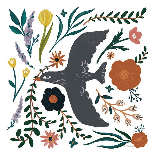 Jardin folklorique II, Sara Zieve Miller par Wild Apple