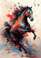 Abstraktes Pferde-Potrait