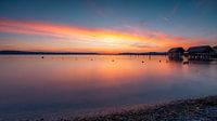 Coucher de soleil sur le lac de Constance