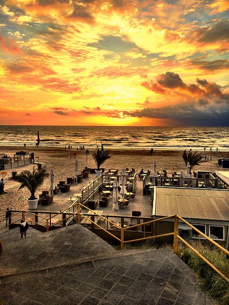 Zonsondergang in Zandvoort par Toekie -Art