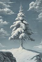 Dans le nord sauvage, un pin se dresse...