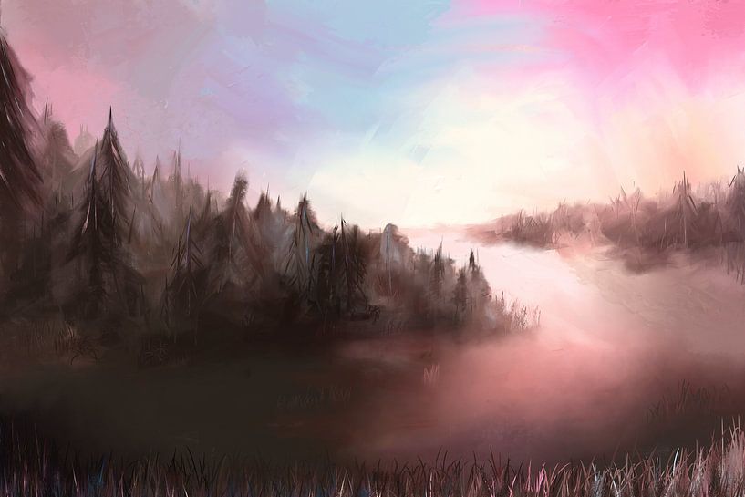 Un paysage par un matin froid par Tanja Udelhofen