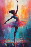 Peinture Ballerine | Peinture colorée | Peinture Ballerine