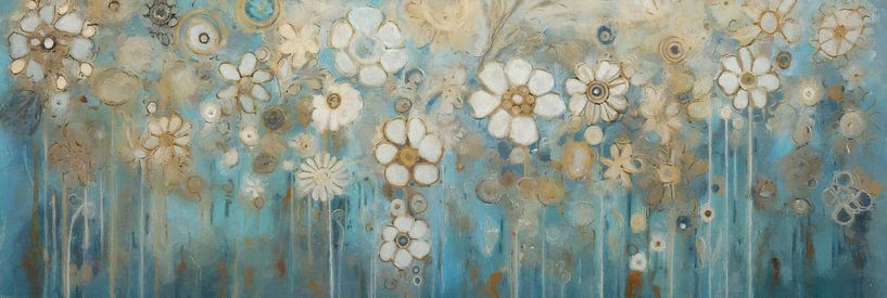 Blumen in Blau von Whale & Sons