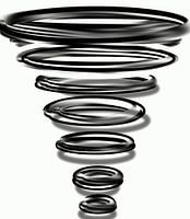 Schwarze und weiße Ringe