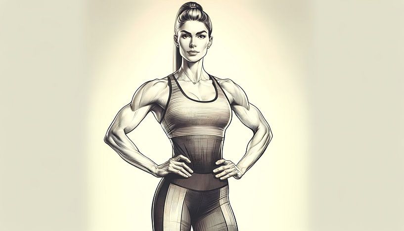 Female vitality in an drawing by Sanne den Engelsman