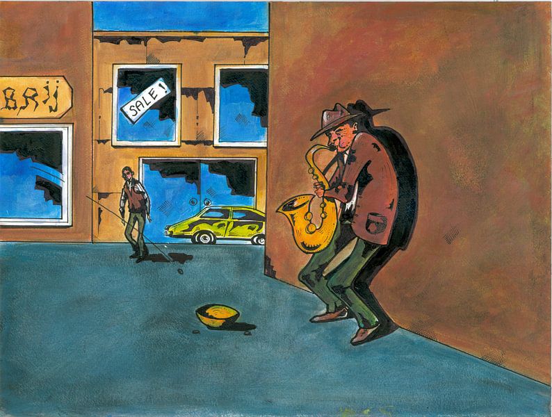 Spelen op de saxofoon par Rob Eikenaar