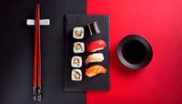 Sushi & chopsticks
